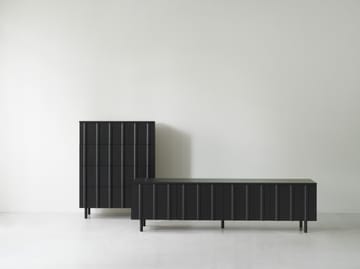 Συρταριέρα Rib χαμηλή - Soft Black - Normann Copenhagen