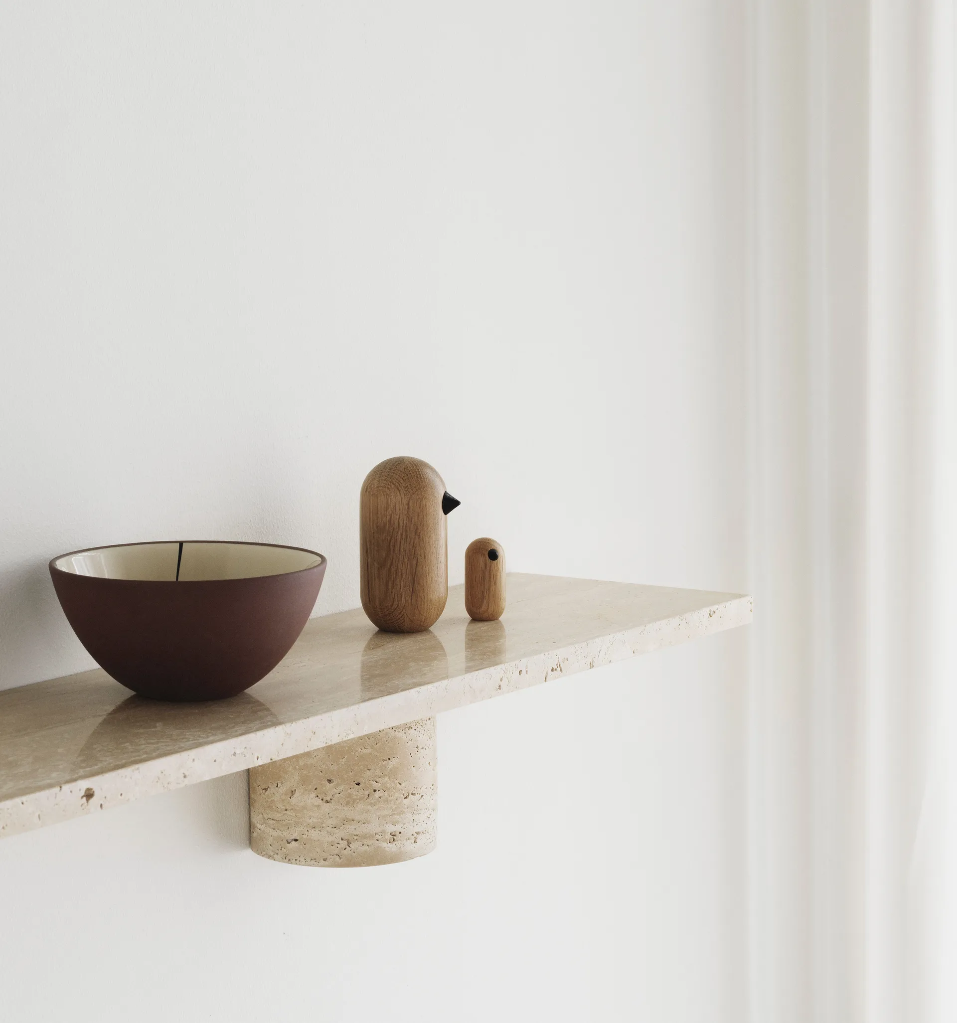 Ράφι Sten Shelf 80 εκ., Travertine Normann Copenhagen