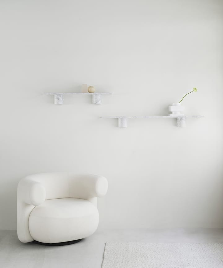 Ράφι Sten Shelf 80 εκ., Λευκό μάρμαρο Normann Copenhagen
