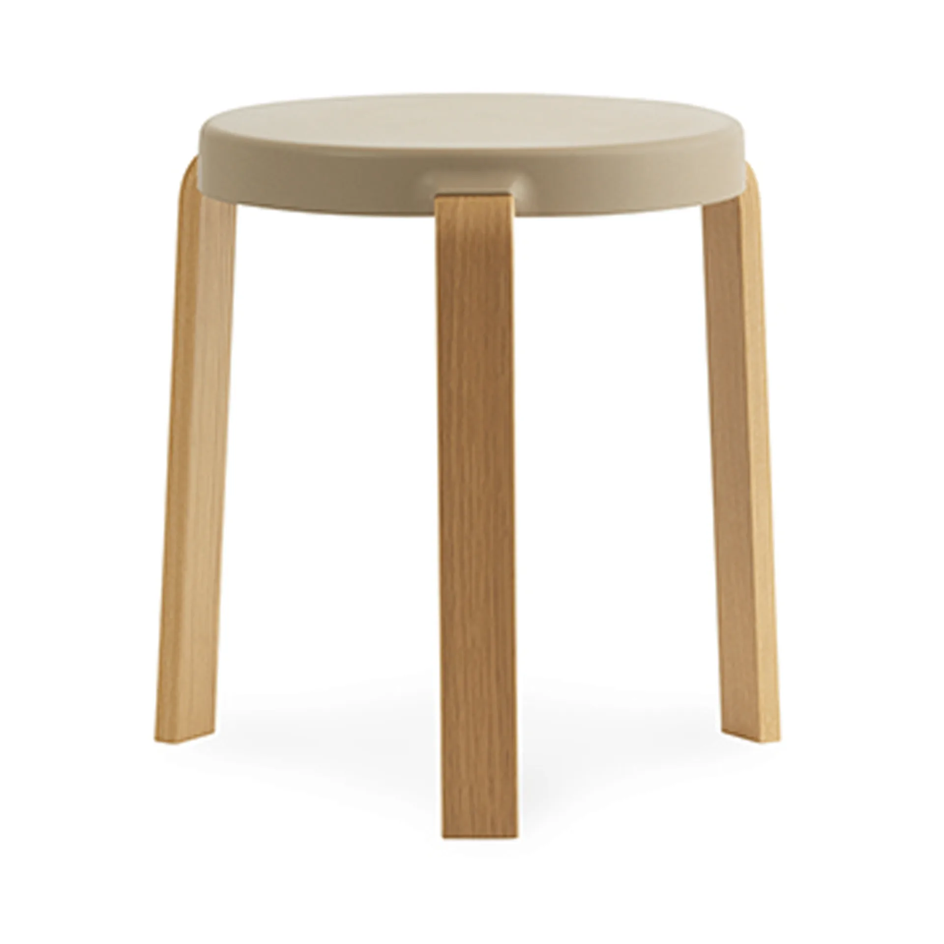 Σκαμπό Tap , Sand, ξύλο βελανιδιάς Normann Copenhagen