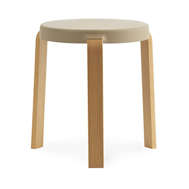 Σκαμπό Tap  - Sand, ξύλο βελανιδιάς - Normann Copenhagen