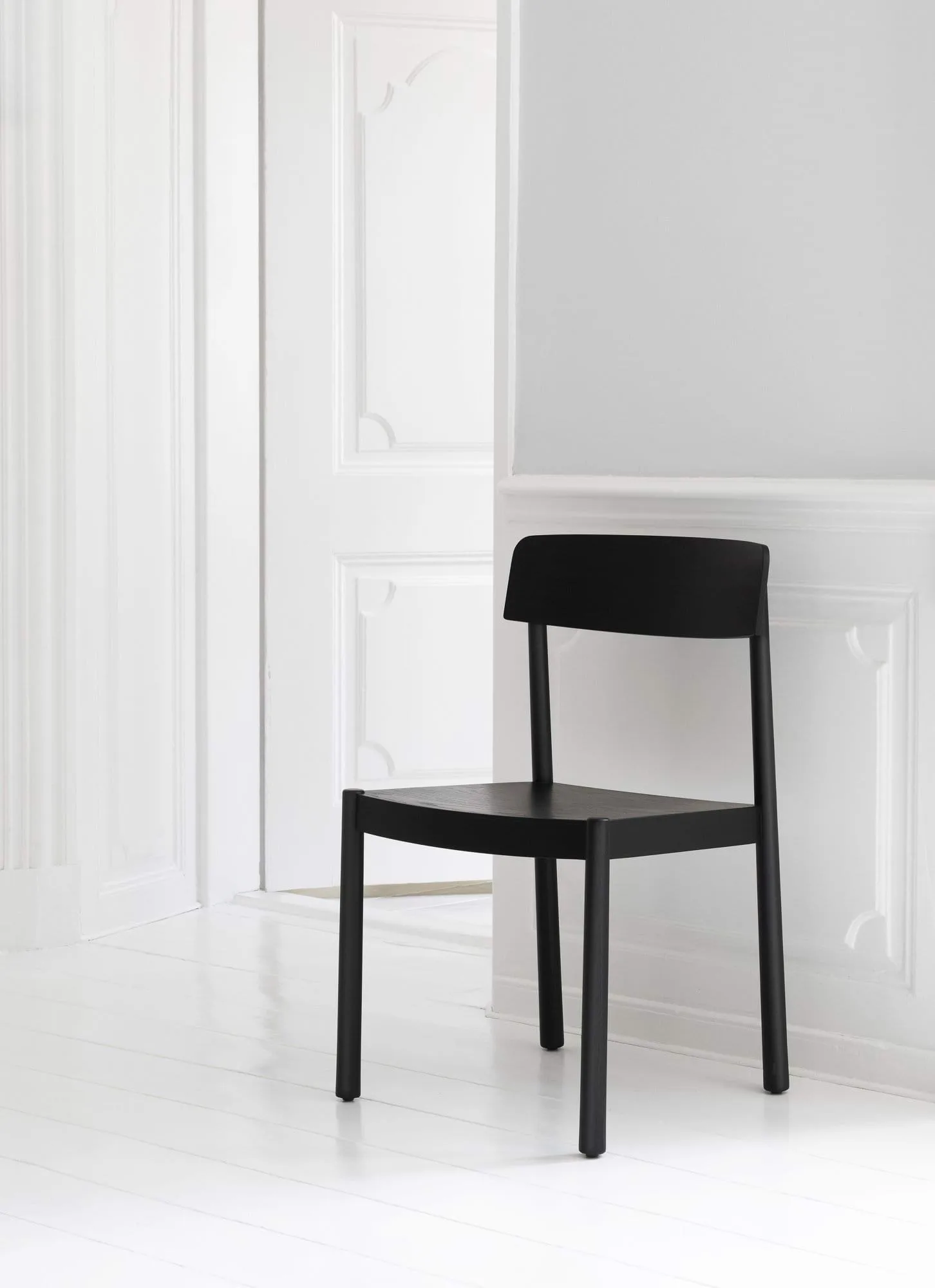 Timb καρέκλα με μαξιλάρι, Black/ Ultra Leather - Black Normann Copenhagen