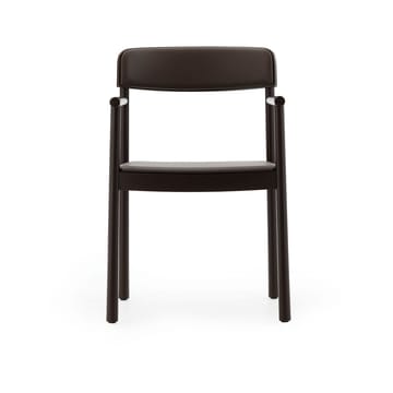Timb καρεκλάκι με μπράτσα - Brown ash-Ultra Leather Chocolate - Normann Copenhagen