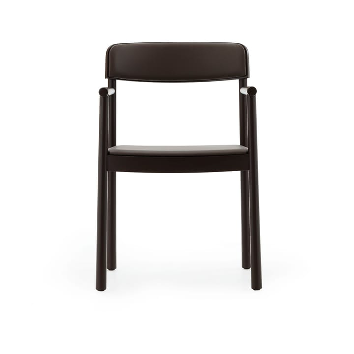 Timb καρεκλάκι με μπράτσα, Brown ash-Ultra Leather Chocolate Normann Copenhagen