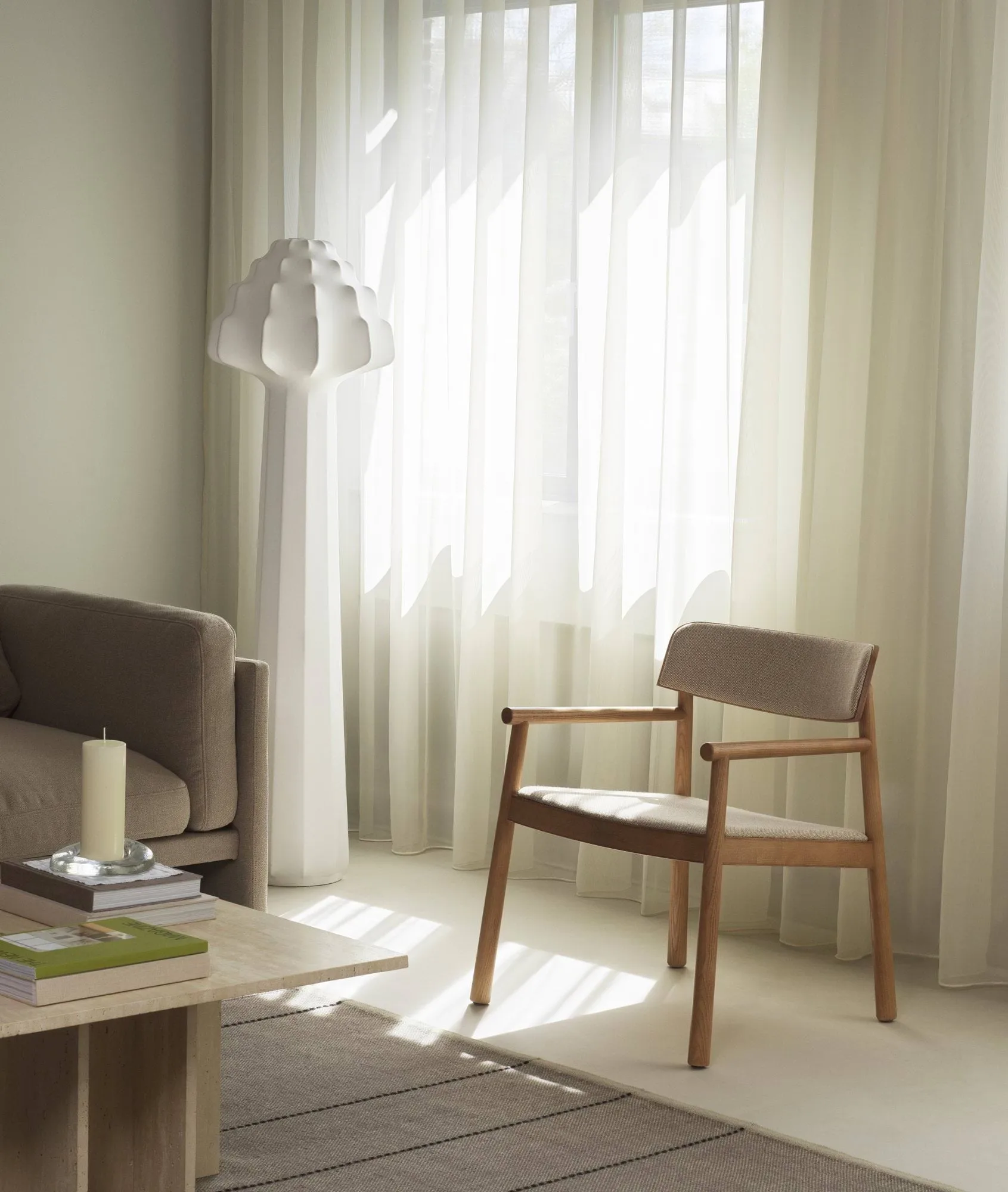 Timb πολυθρόνα, Tan ash-Hallingdal 220 Normann Copenhagen