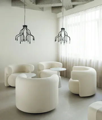Φωτιστικό οροφής Vekst Small - Μαύρο - Normann Copenhagen
