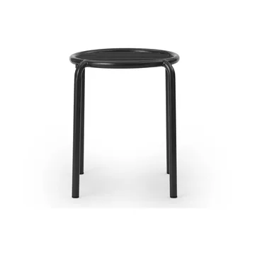 Vig στρογγυλό σκαμπό - Μάυρο, Ø41x46 cm - Normann Copenhagen