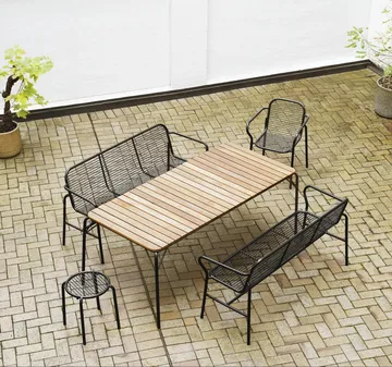 Vig στρογγυλό σκαμπό - Μάυρο, Ø41x46 cm - Normann Copenhagen