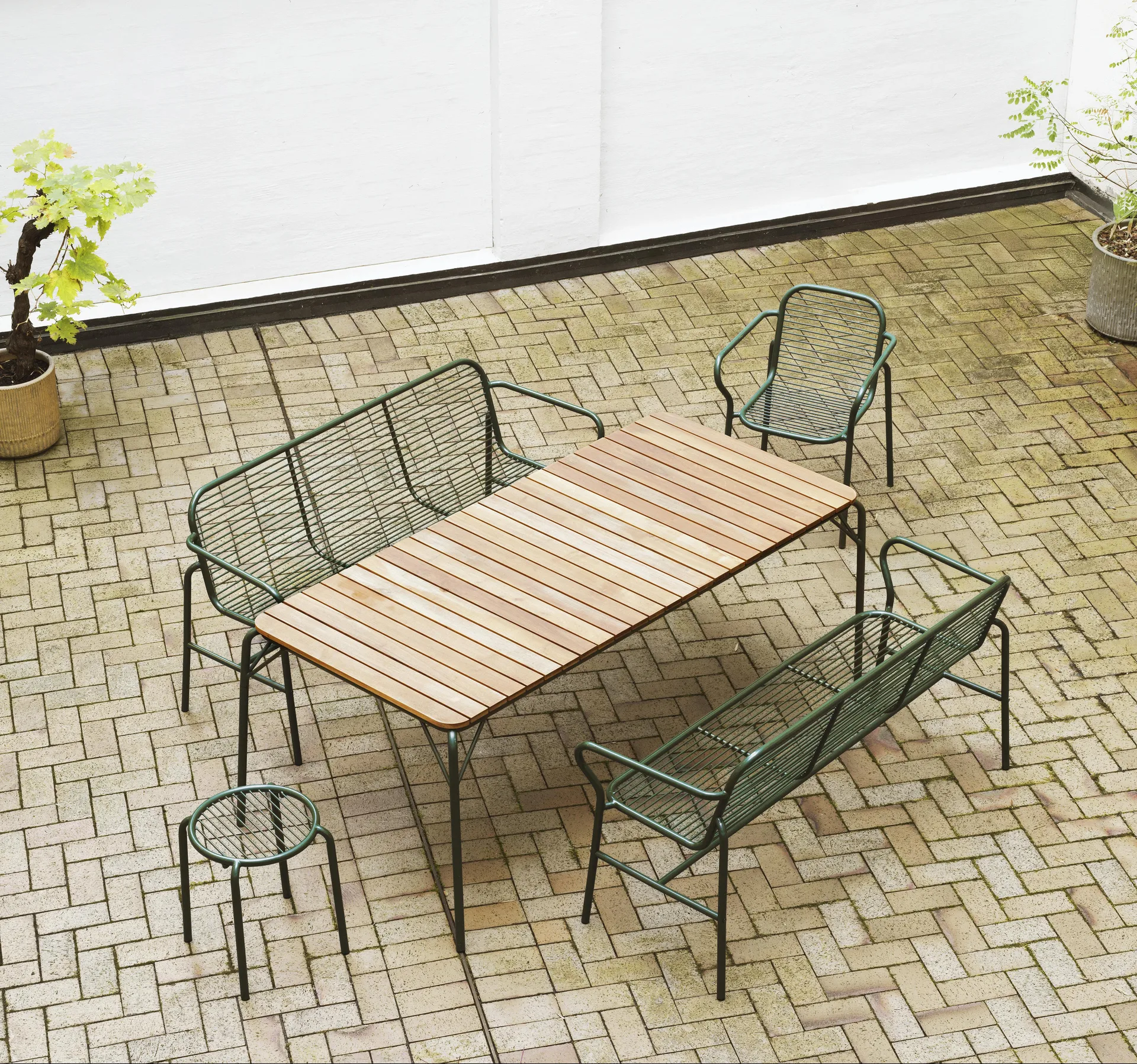 Vig στρογγυλό σκαμπό, Πράσινο, Ø41x46 cm Normann Copenhagen