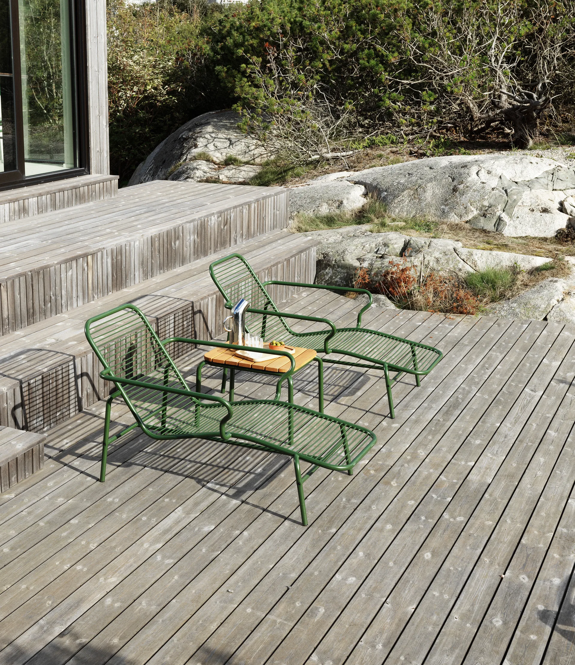 Vig Chaise Lounge ξαπλώστρα, Green Normann Copenhagen