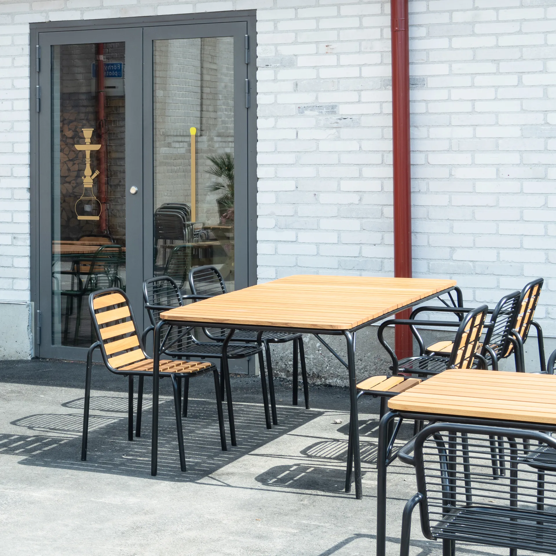 Τραπέζι Vig Robinia 90x200 εκ., Black Normann Copenhagen