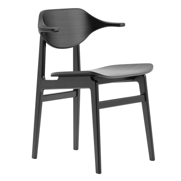 Καρέκλα Buffalo - Μαύρο βερνικωμένο δρυς - NORR11