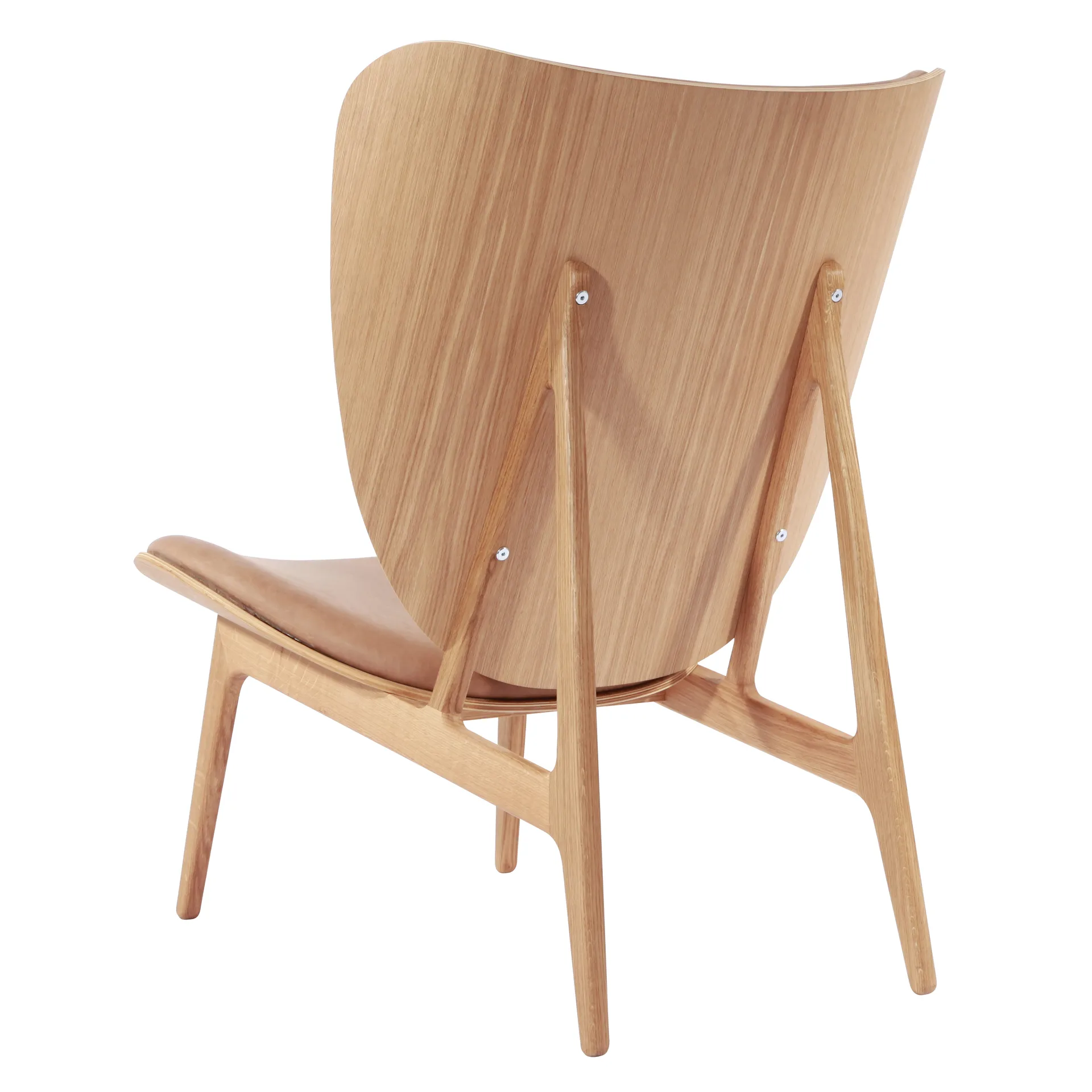 Καρέκλα Elephant, δερμάτινη, δρυς, Καμηλό-των αμμόλοφων NORR11