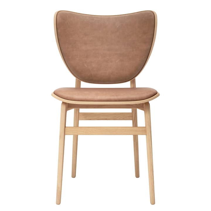 Καρέκλα, Elephant, δερμάτινο κάθισμα, δρυς - Καμηλό-των αμμόλοφων - NORR11