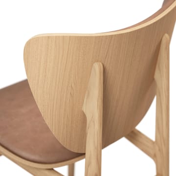 Καρέκλα, Elephant, δερμάτινο κάθισμα, δρυς - Καμηλό-των αμμόλοφων - NORR11