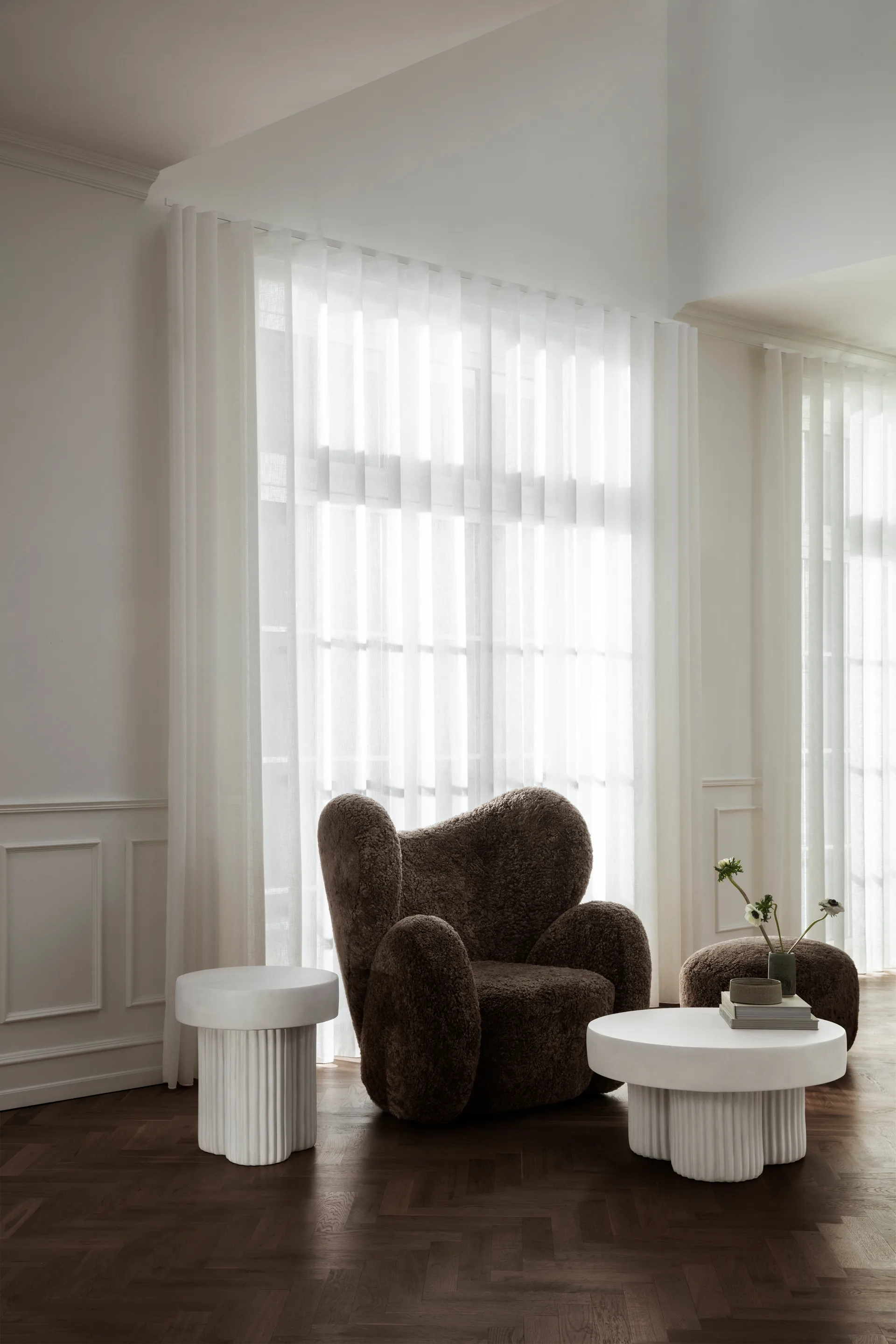 Τραπέζι σαλονιού Gear χαμηλό Ø70 cm, Earth, Ø70 εκ. NORR11