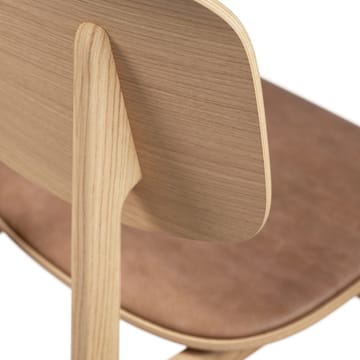 NY11 καρέκλα με δερμάτινο μαξιλάρι δρυς - Καμηλό των αμμόλοφων - NORR11