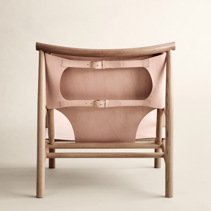 Καρέκλα με δερμάτινο κάθισμα από δρυ, Samurai - Φυσικό - NORR11