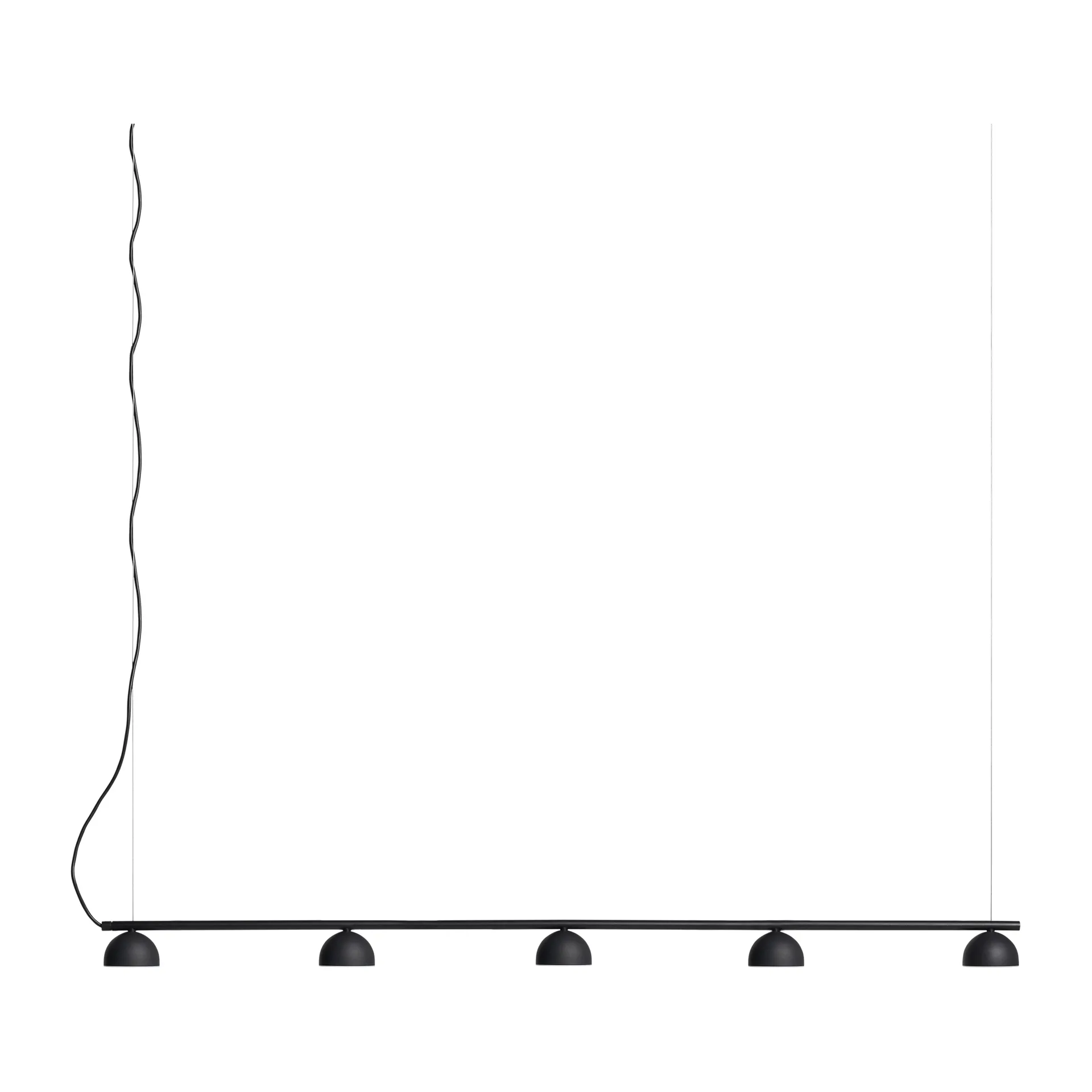 Blush Rail 5 φωτιστικό οροφής, Μαύρο ματ Northern