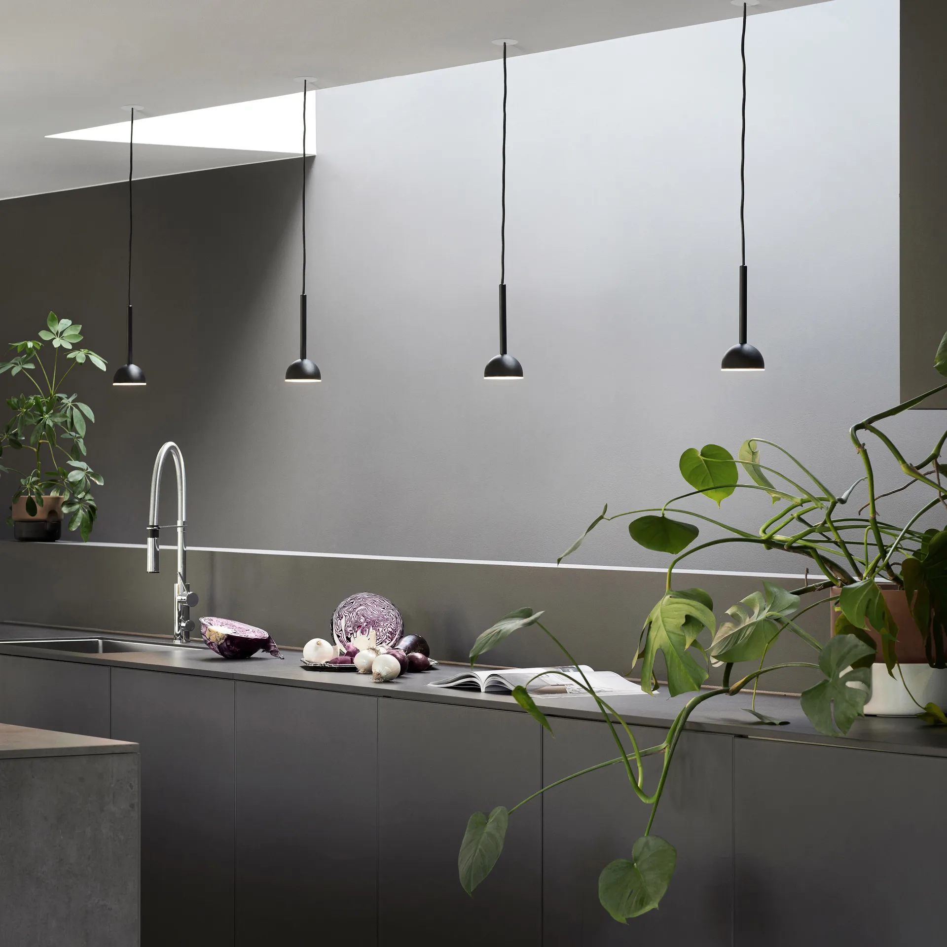 Blush φωτιστικό οροφής, Μαύρο Northern