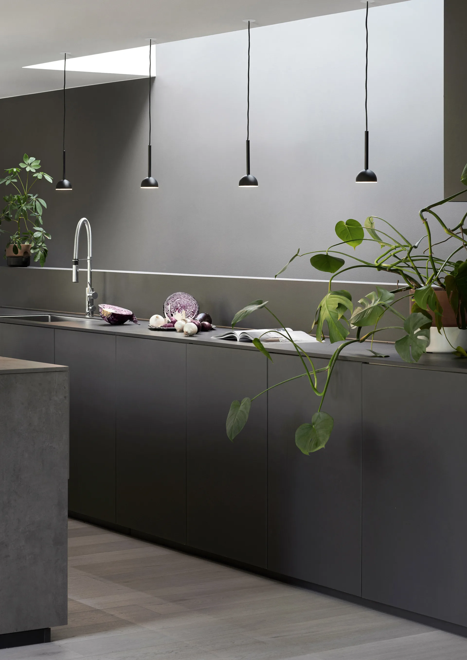 Blush φωτιστικό οροφής, Μαύρο ματ Northern