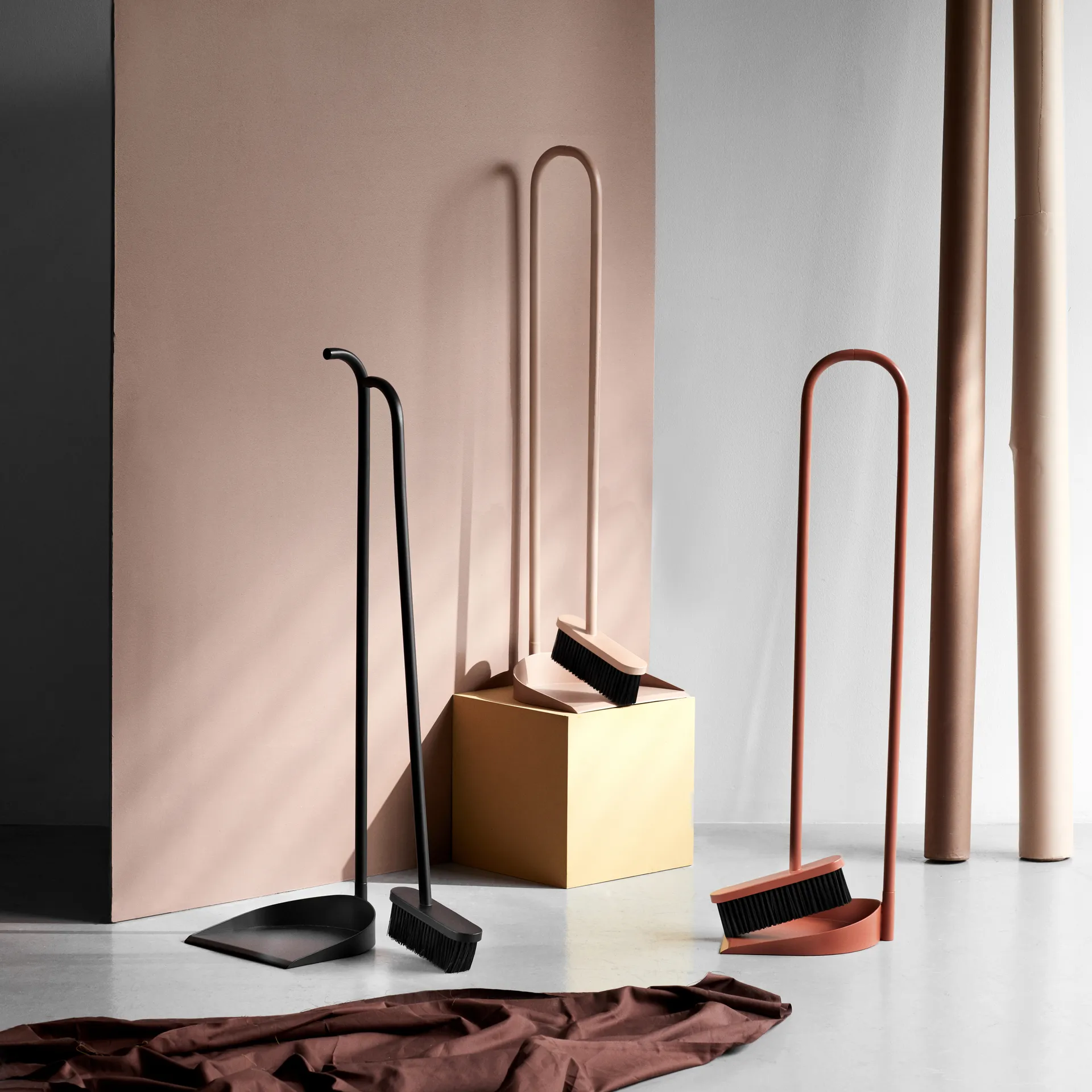 Cane σκούπα και ξεσκονόπανο, μαύρο Northern