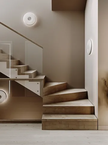 Glint φωτιστικό τοίχου Ø36 εκ. - Λευκό - Northern