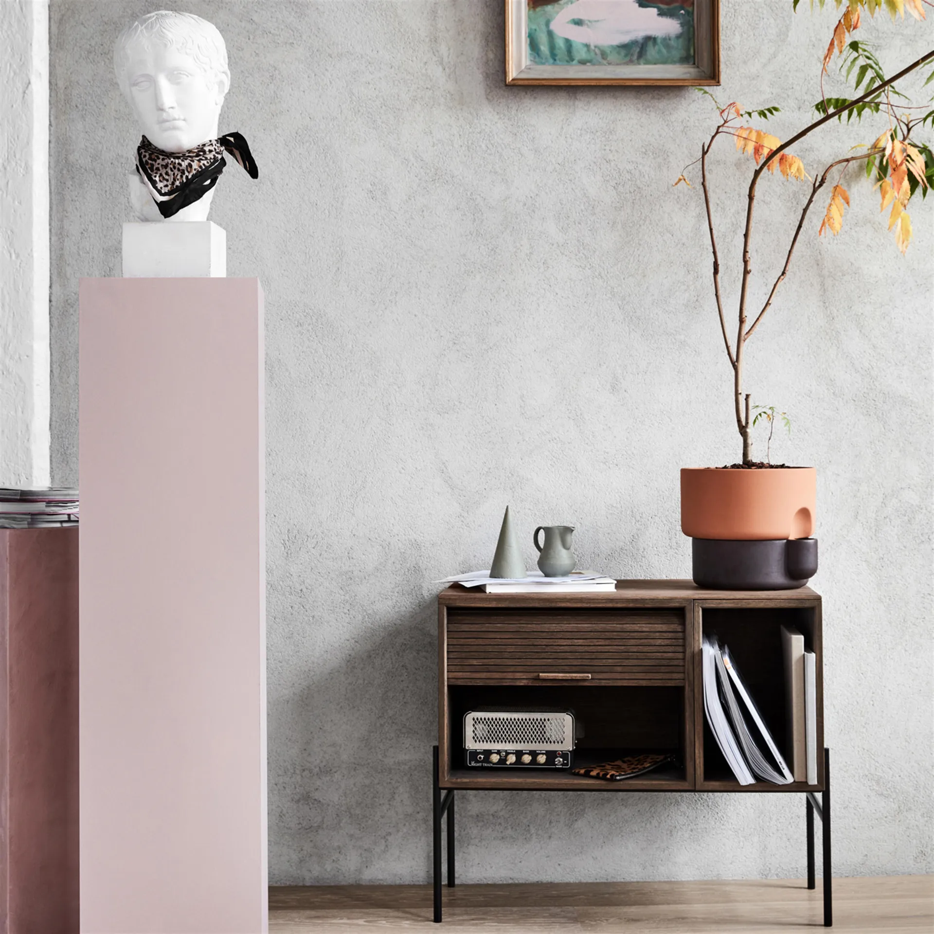 Oasis γλάστρα αυτοποτιζόμενη μεγάλη, σκούρο καφέ Northern