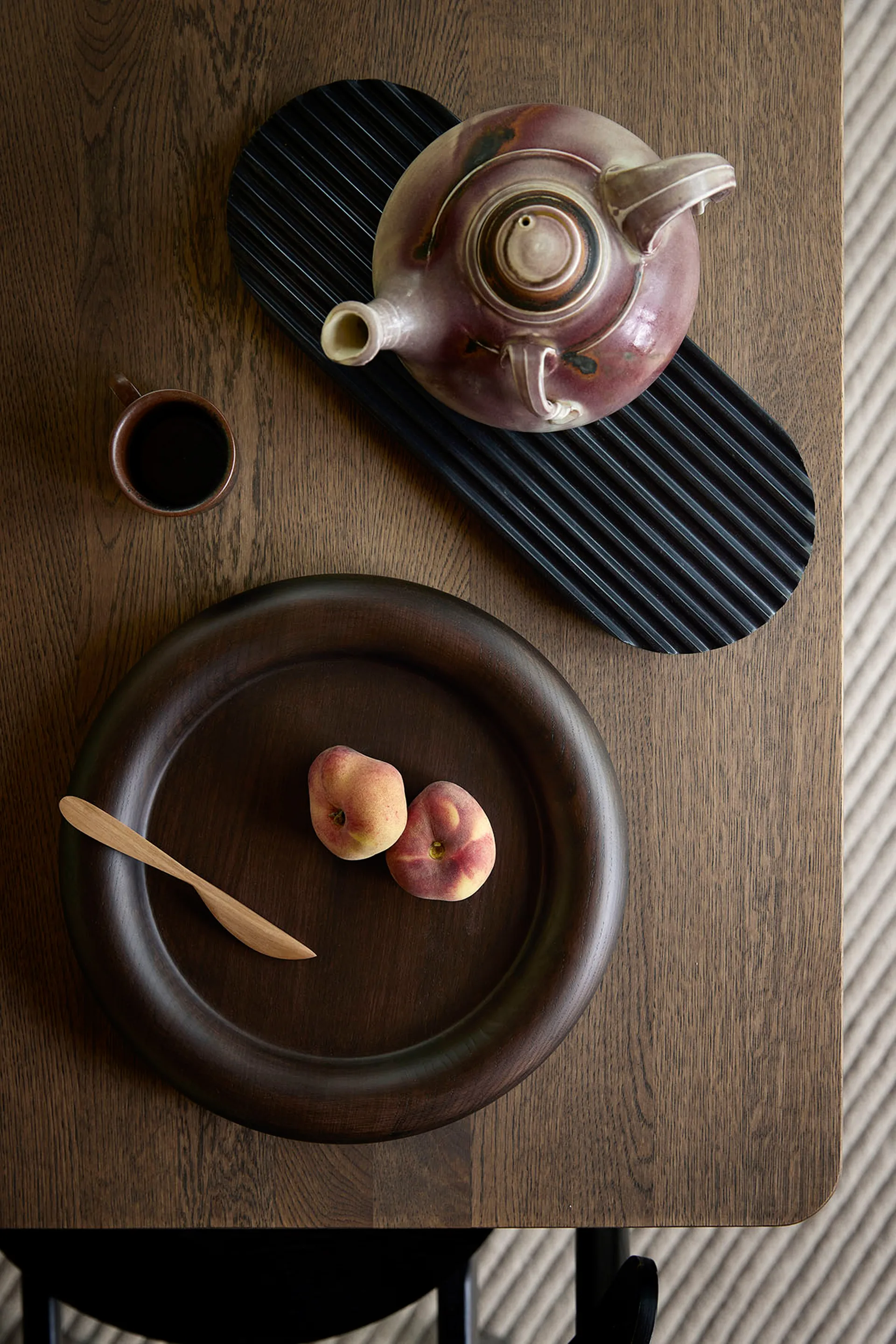 Δίσκος Observe Ø32 cm, Καπνισμένη σημύδα Northern