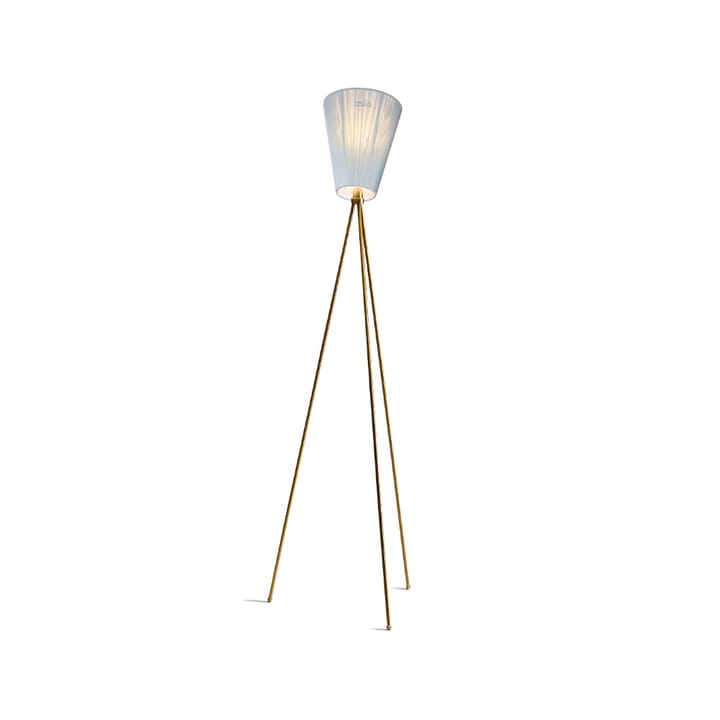 Ξύλινο φωτιστικό δαπέδου Oslo - Light blue, golden stand - Northern