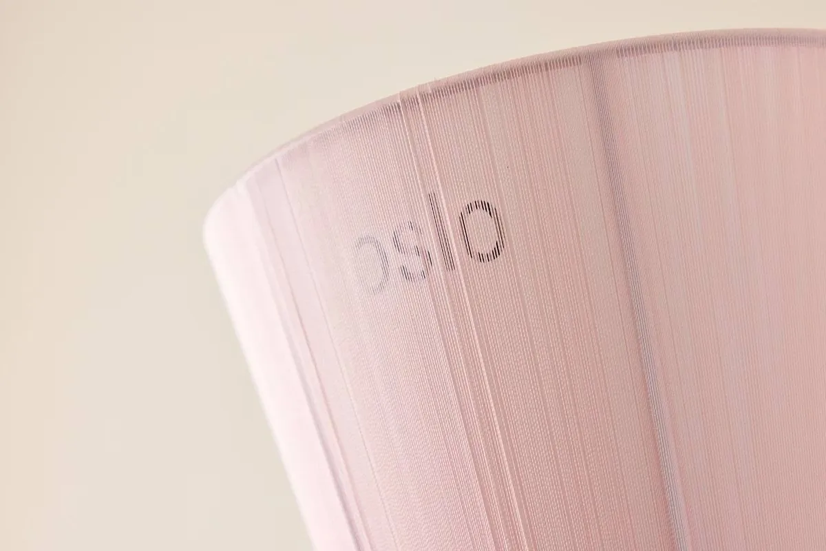 Oslo wood αμπαζούρ για φωτιστικό δαπέδου limited edition, Muted pink Northern
