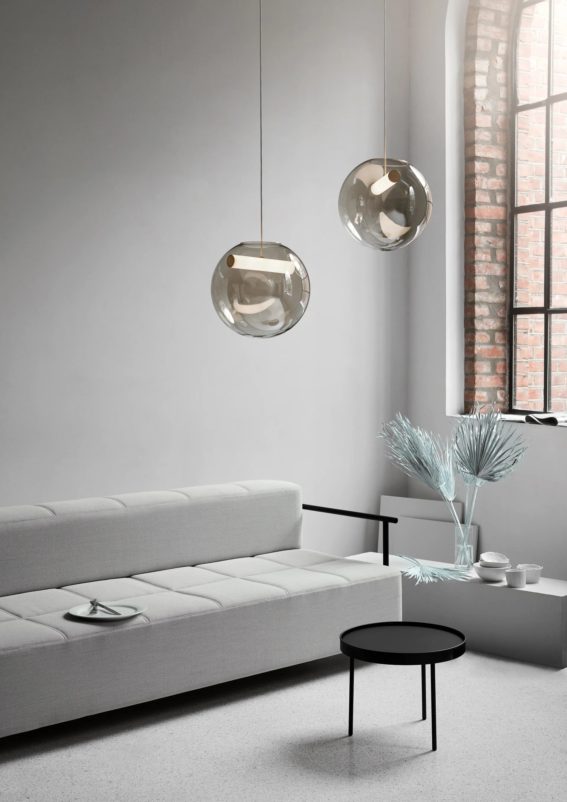 Reveal φωτιστικό οροφής Ø 45 cm, Διαφανές Northern