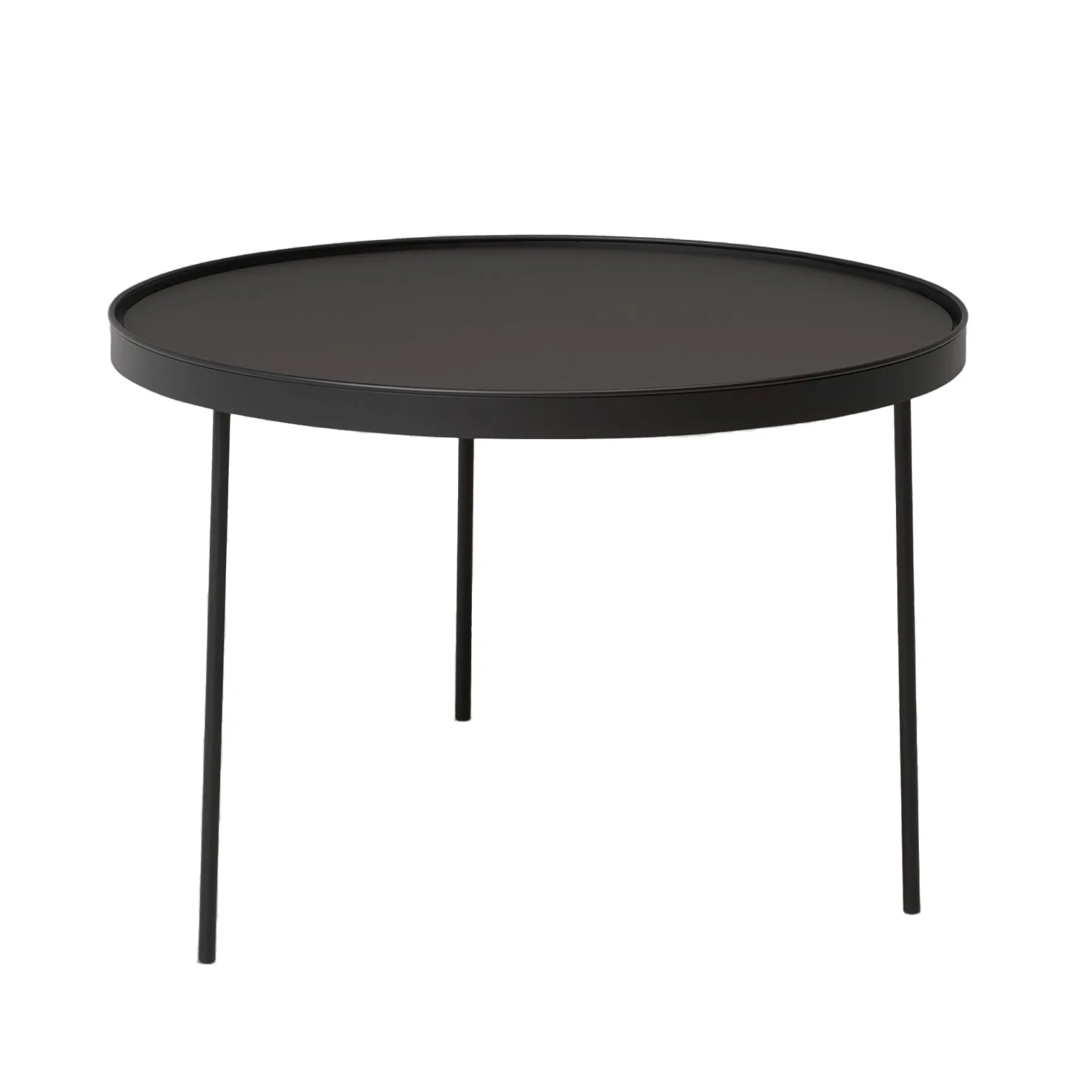 Τραπεζάκι σαλονιού Stalk μαύρο μεγάλο Ø74 cm H:50 cm,  Northern