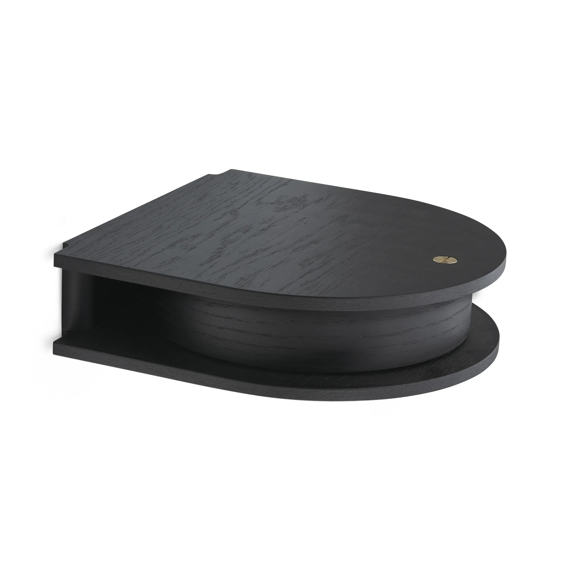 Επίτοιχο μικρό συρτάρι Valet, Black painted oak Northern