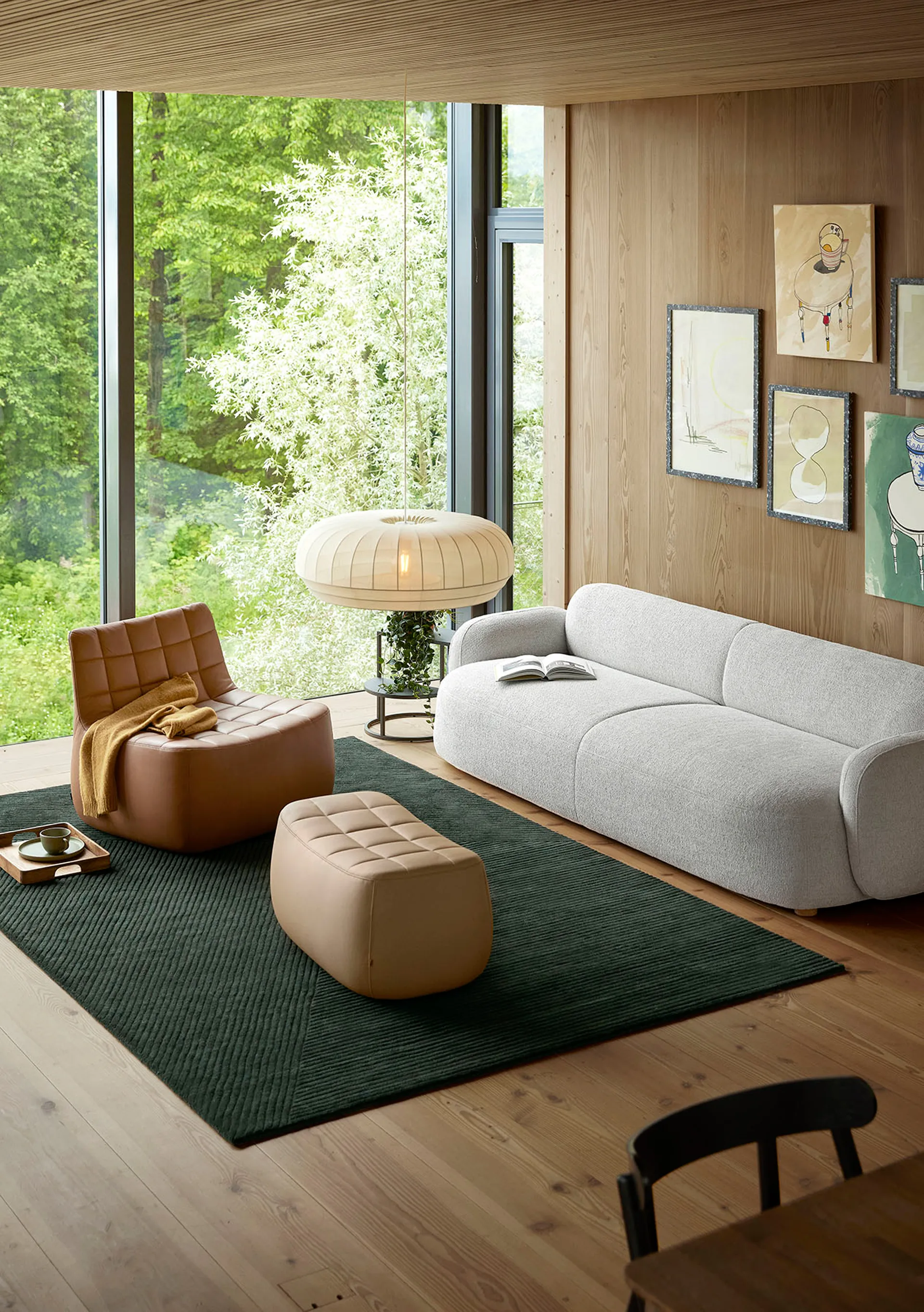 Παραδοσιακό κρεμαστό φωτιστικό μεγάλο οβάλ, White Northern