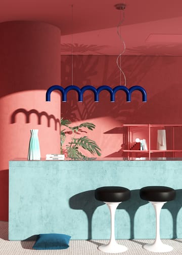 Κρεμαστό φωτιστικό Arch 125,6 cm - Blue - Oblure