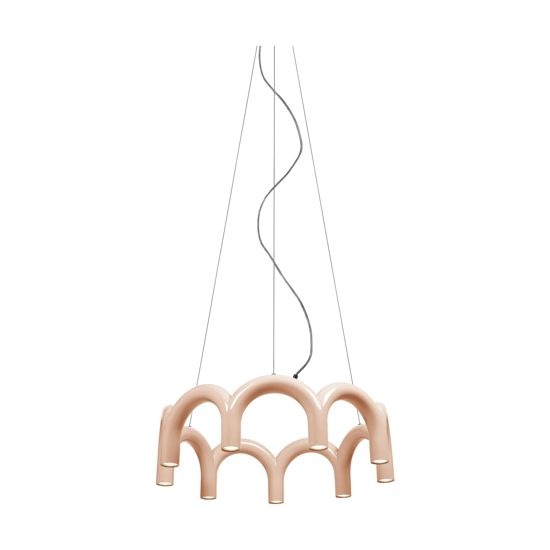 Κρεμαστό φωτιστικό Arch circle, Nude, Ø76 cm Oblure