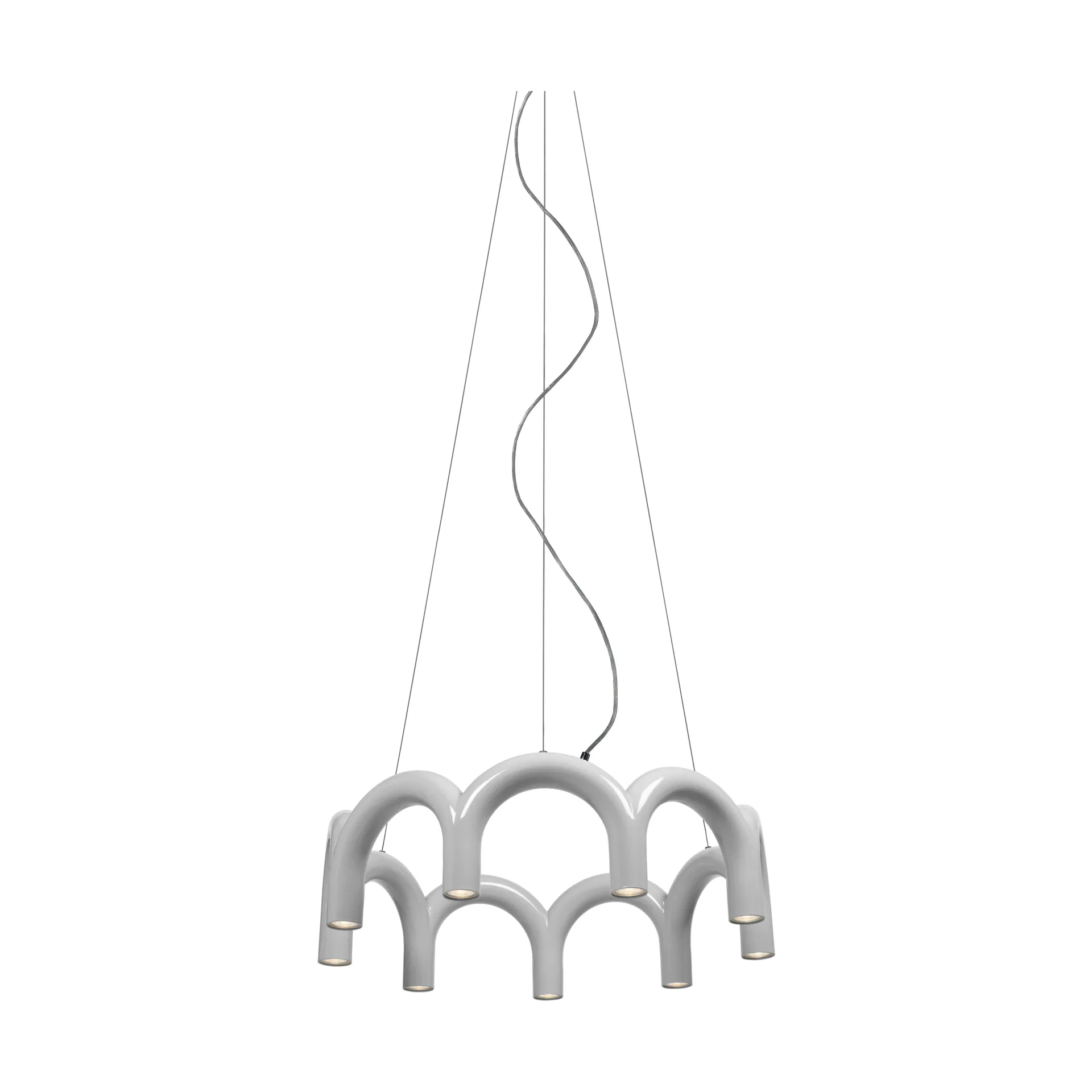 Κρεμαστό φωτιστικό Arch circle, White, Ø76 cm Oblure