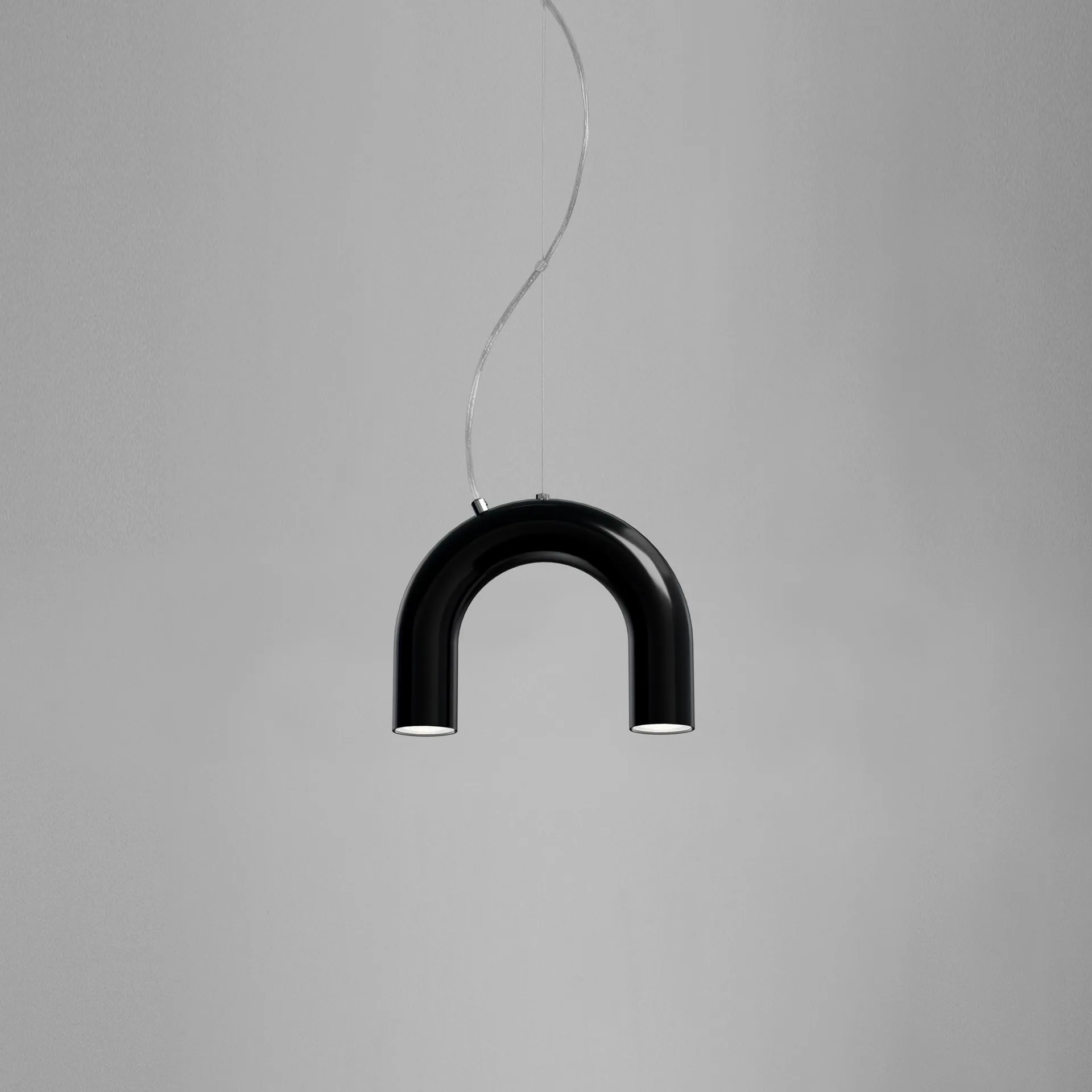 Arch single κρεμαστό φωτιστικό, Black, 25,5 εκ. Oblure