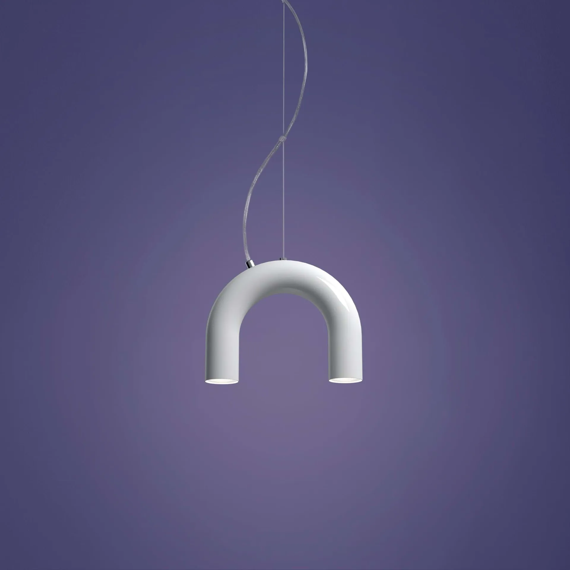 Arch single κρεμαστό φωτιστικό, White, 25,5 εκ. Oblure