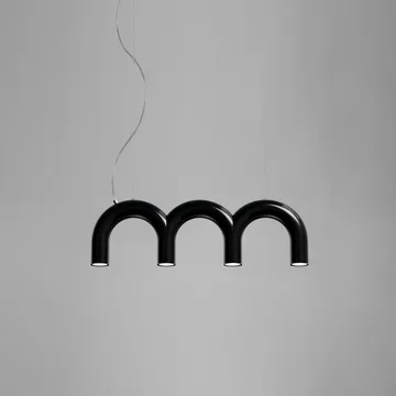 Arch triplette κρεμαστό φωτιστικό - Black, 65,6 εκ. - Oblure
