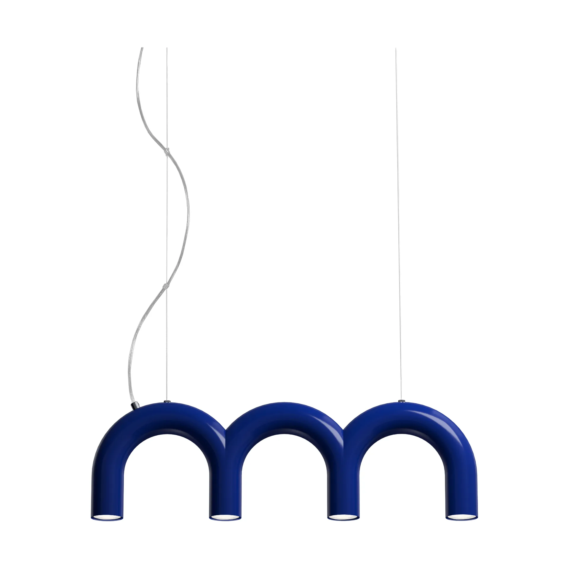 Arch triplette κρεμαστό φωτιστικό, Blue, 65,6 εκ. Oblure