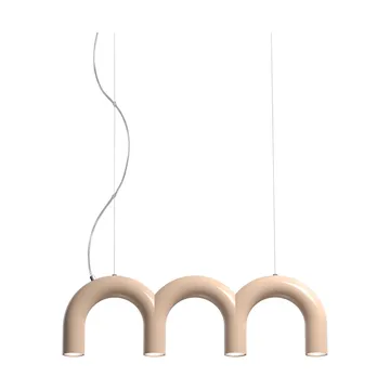 Arch triplette κρεμαστό φωτιστικό - Nude, 65,6 εκ. - Oblure