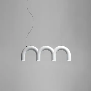 Arch triplette κρεμαστό φωτιστικό - White, 65,6 εκ. - Oblure