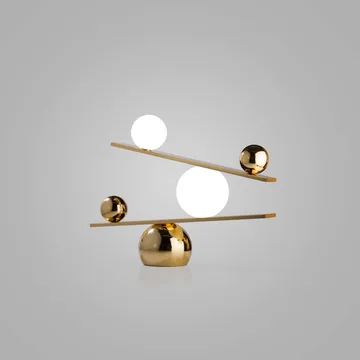 Επιτραπέζιο φωτιστικό Balance - Brass, v2 - Oblure
