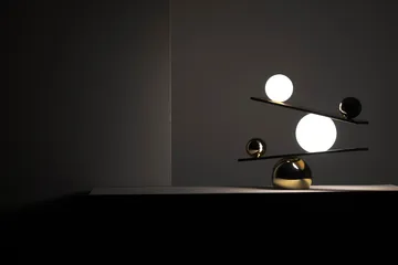 Επιτραπέζιο φωτιστικό Balance - Brass, v2 - Oblure