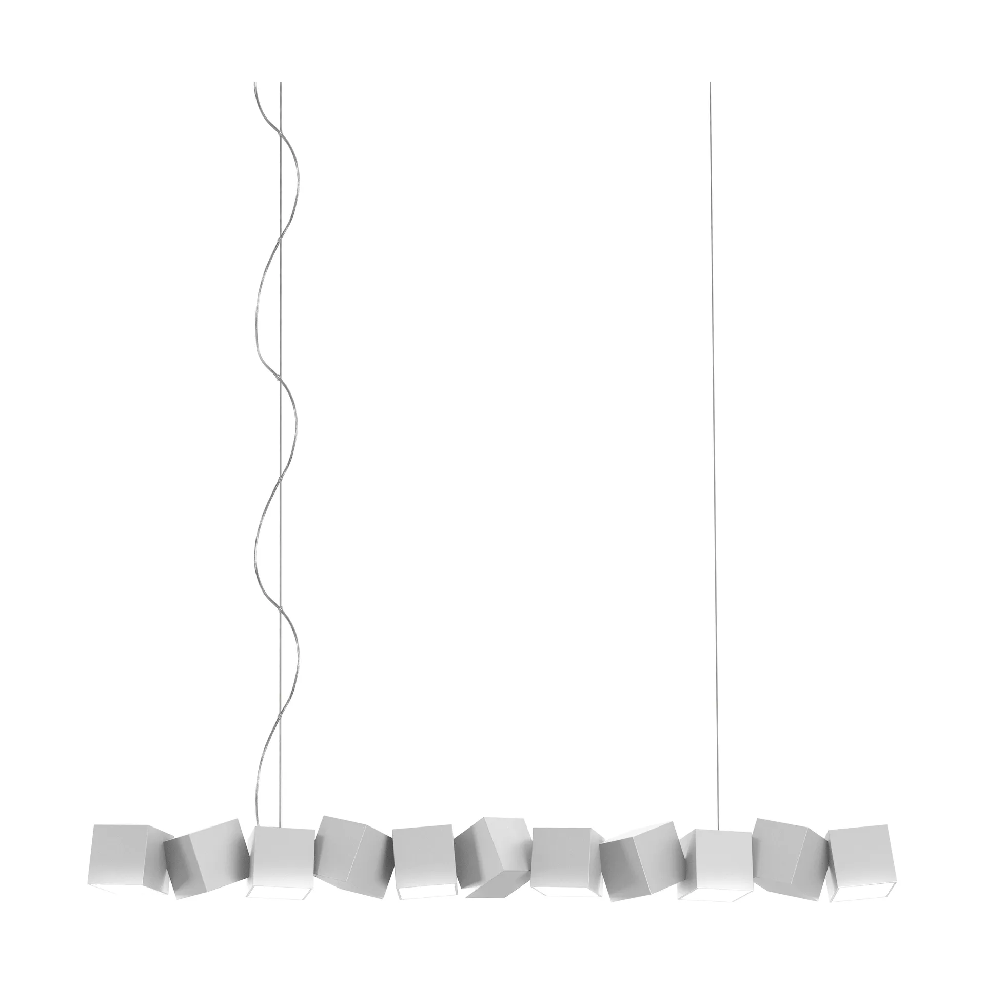 Blockchain system 11 κρεμαστό φωτιστικό, White Oblure