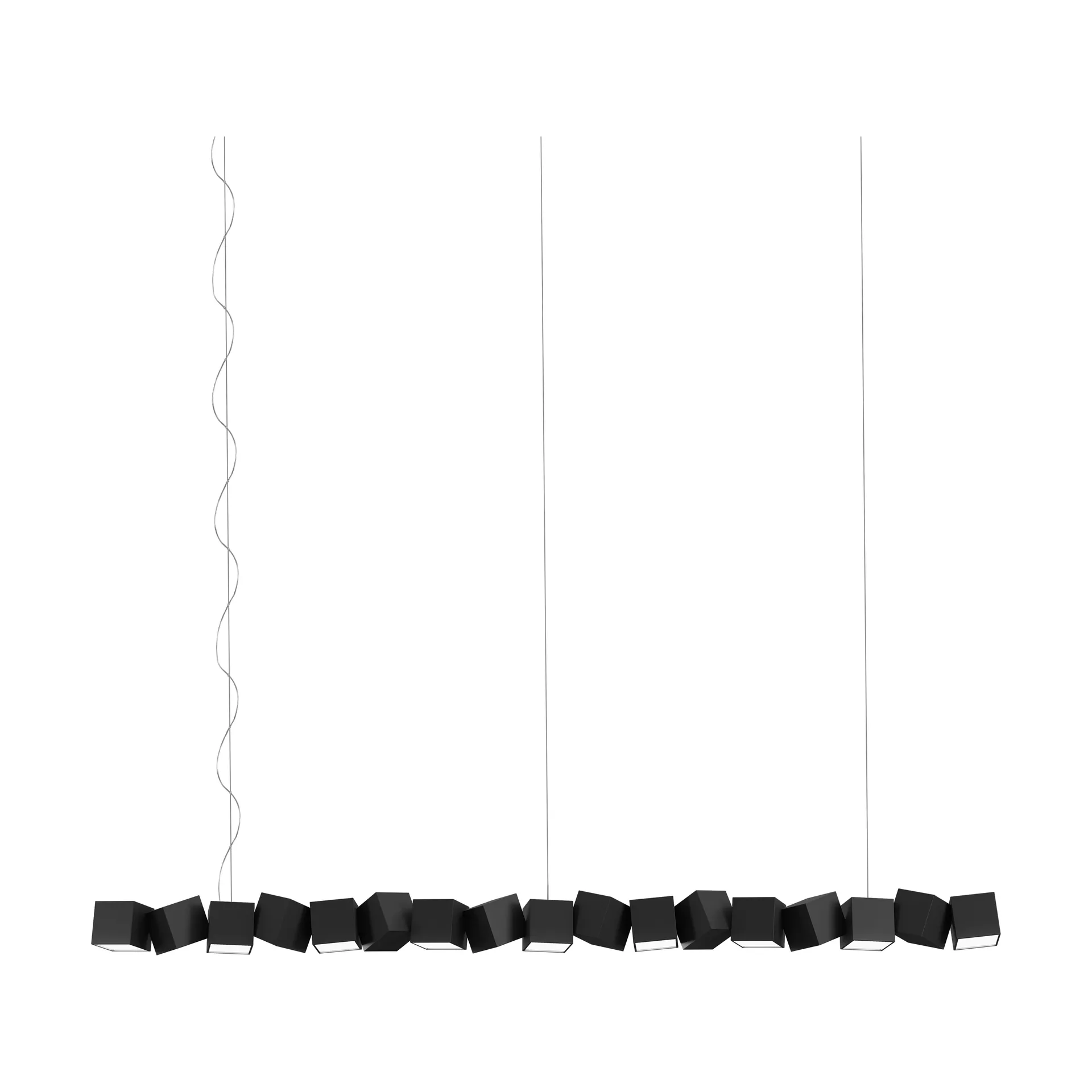 Blockchain system 17 κρεμαστό φωτιστικό, Black Oblure