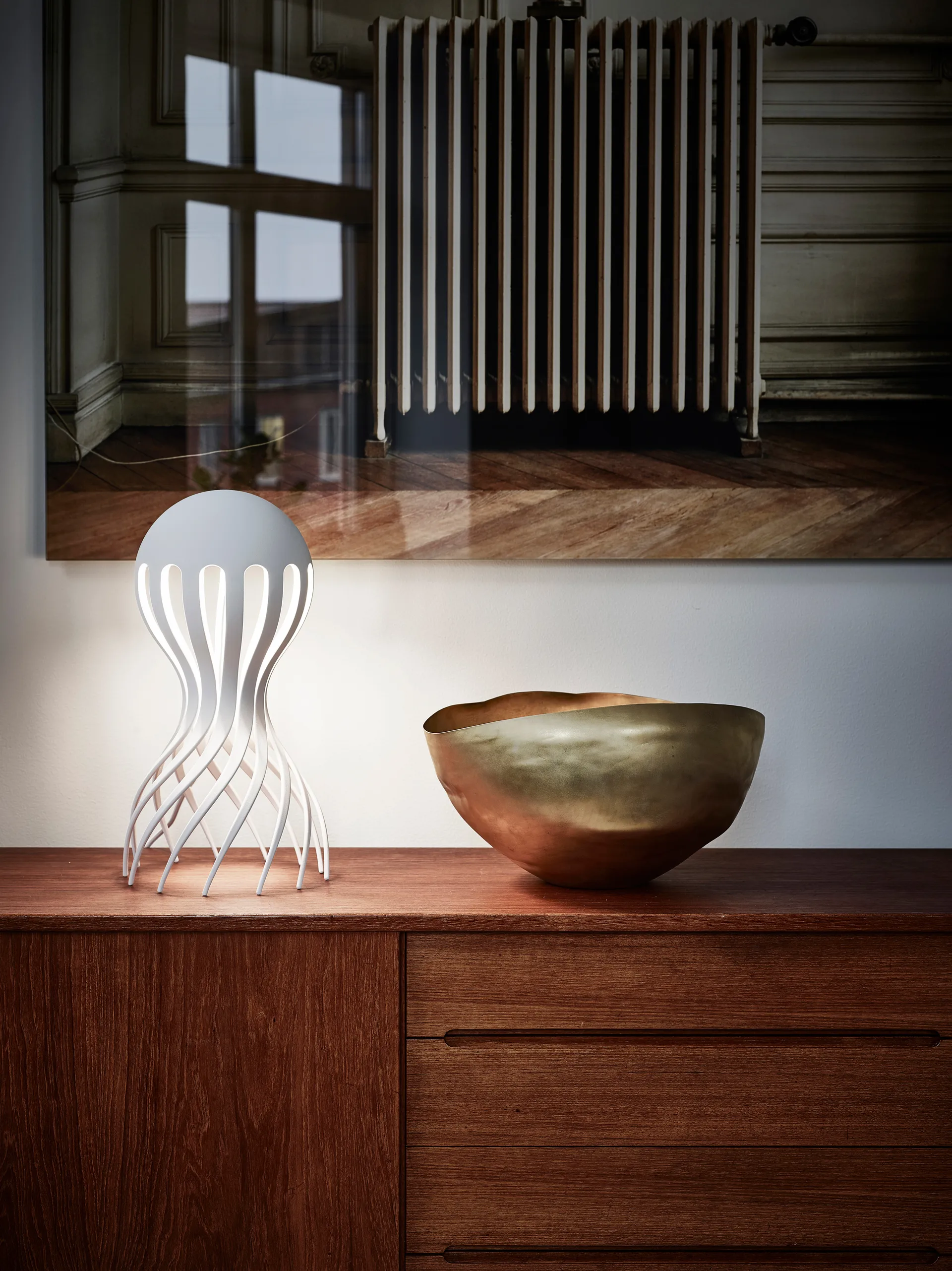 Επιτραπέζιο φωτιστικό Cirrata 44,4 εκ, Λευκό Oblure