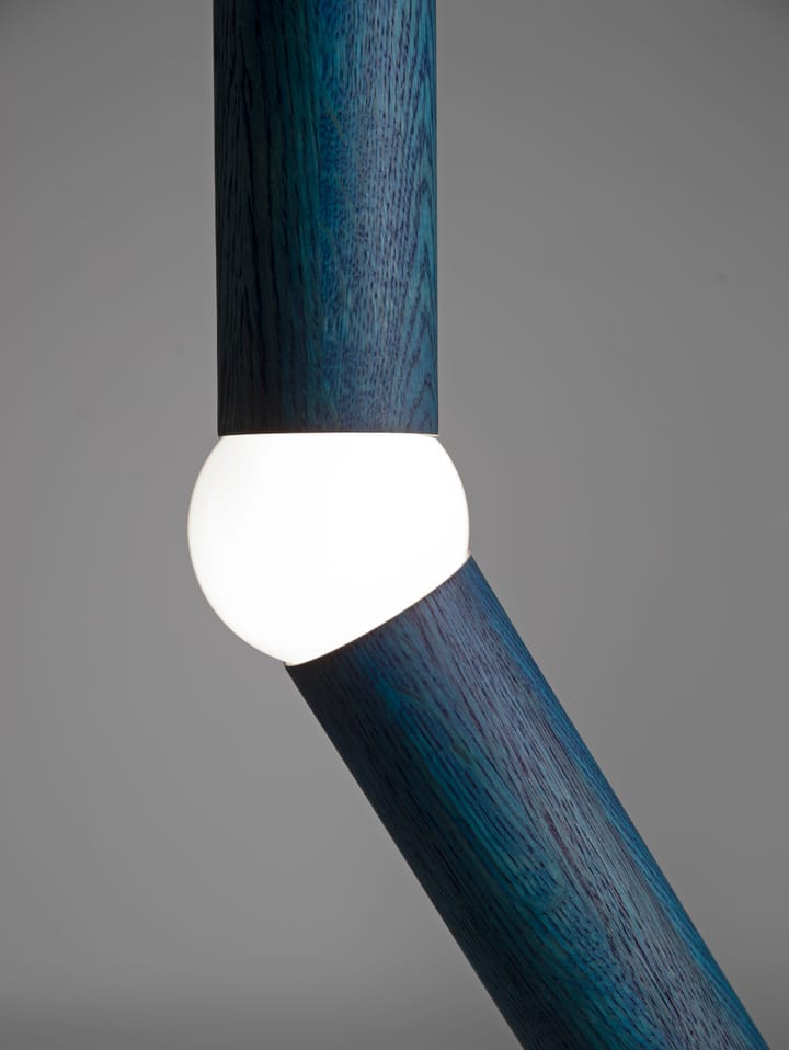 Φωτιστικό δαπέδου Lightbone 124,3 εκ., Μπλε δρυς Oblure